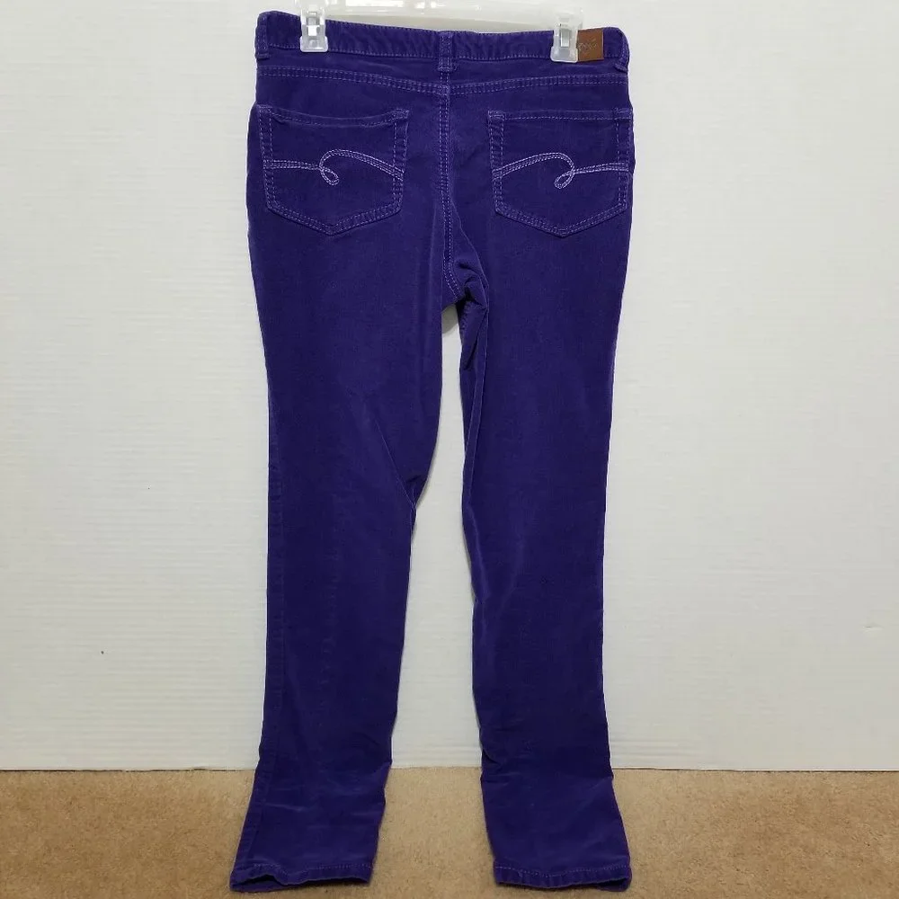 Justice pants 16 1/2 corduroy skinny stretch cords